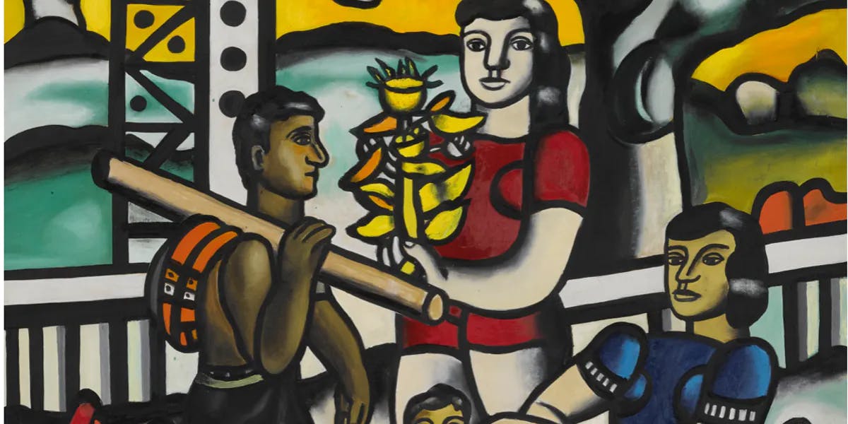 FERNAND LEGER、LA TABLE DANS LE JARDIN La table dans le jardin - Fernand Léger | Artera